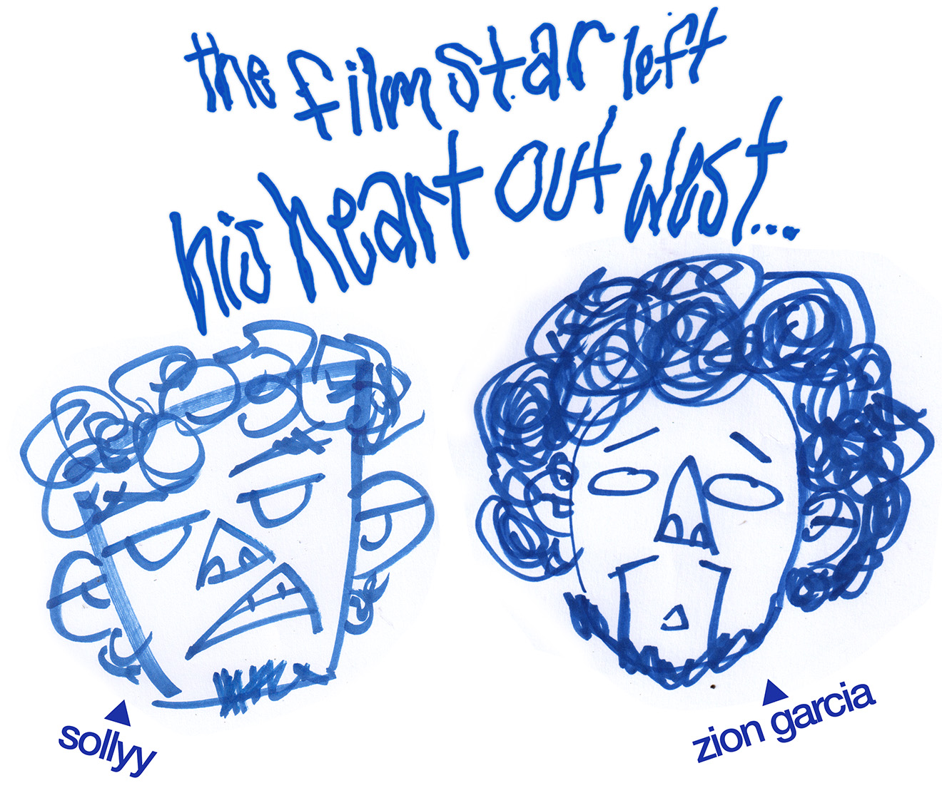 drawing of sollyy and zion